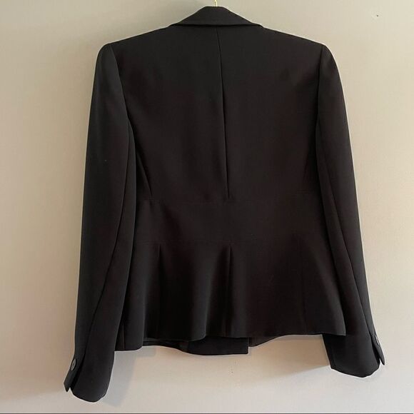 Ann Taylor LOFT Double Breasted Suit Jacket/Blazer || SZ 8 || Black - Picture 3 of 10